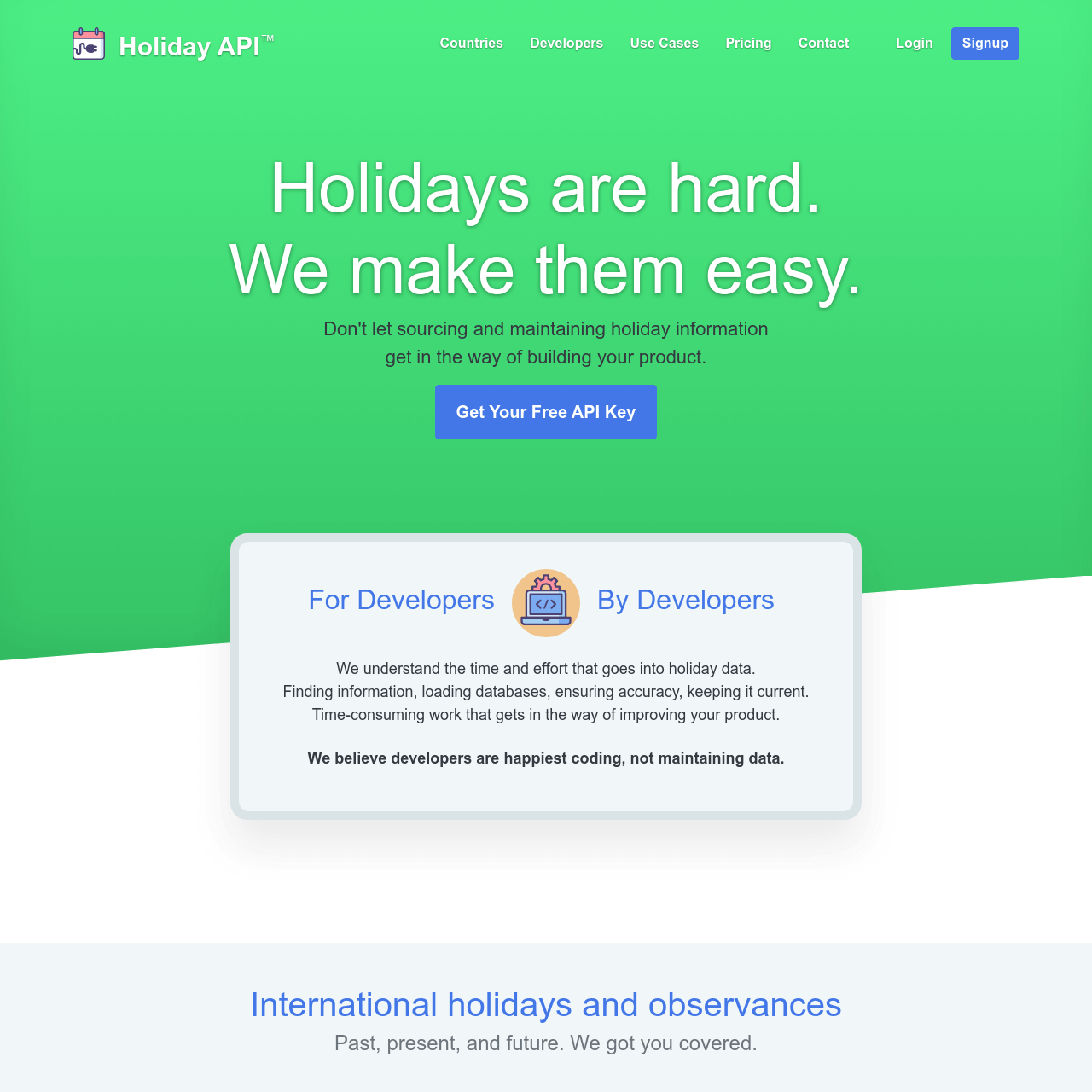 Holiday API