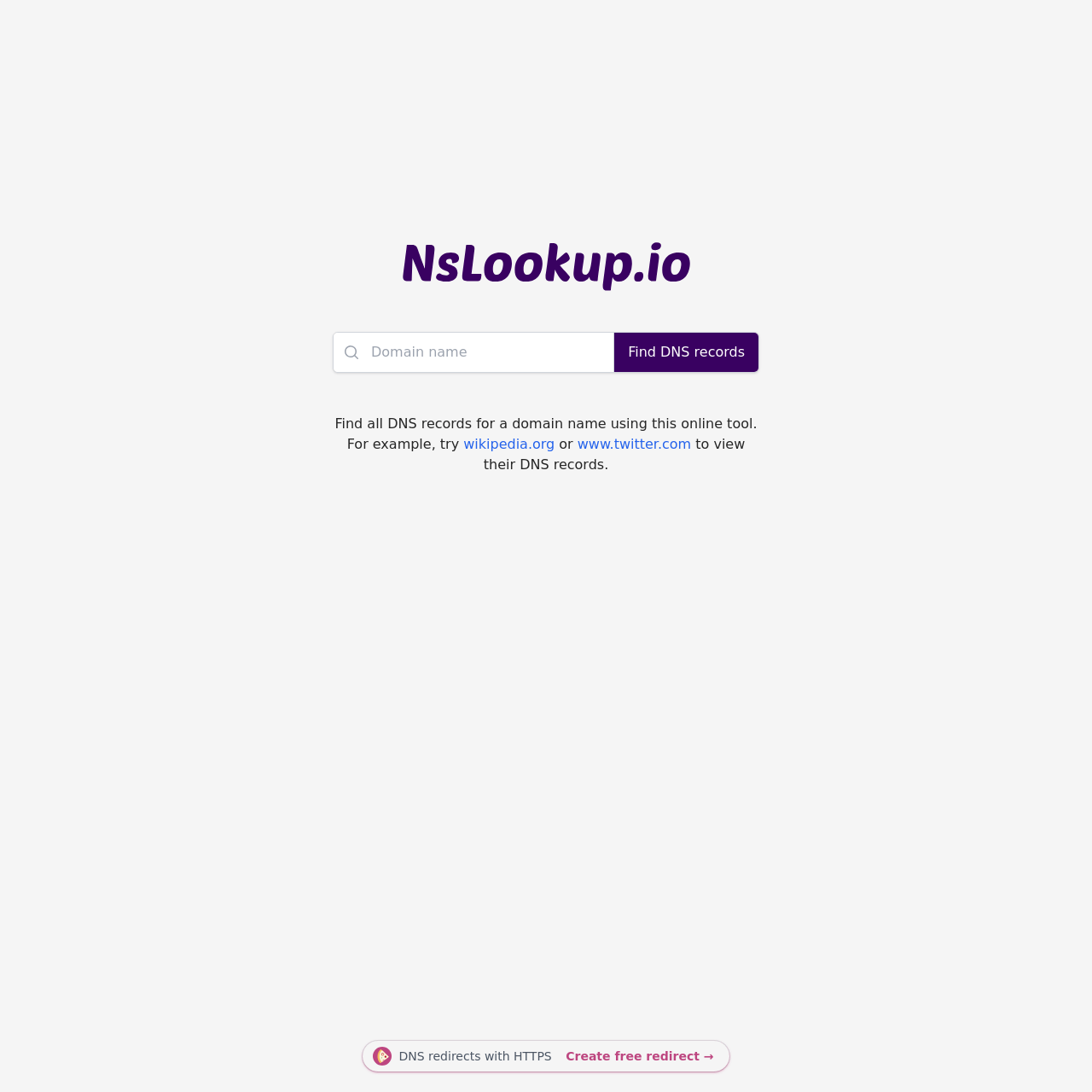 NsLookup