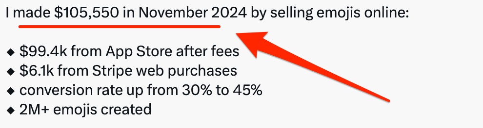 "boring" website selling emojis online.